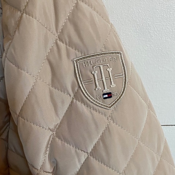 Tommy Hilfiger Womens Mid-lightweight Quilted‎ Jacket Chino - S EUC - Picture 6 of 16